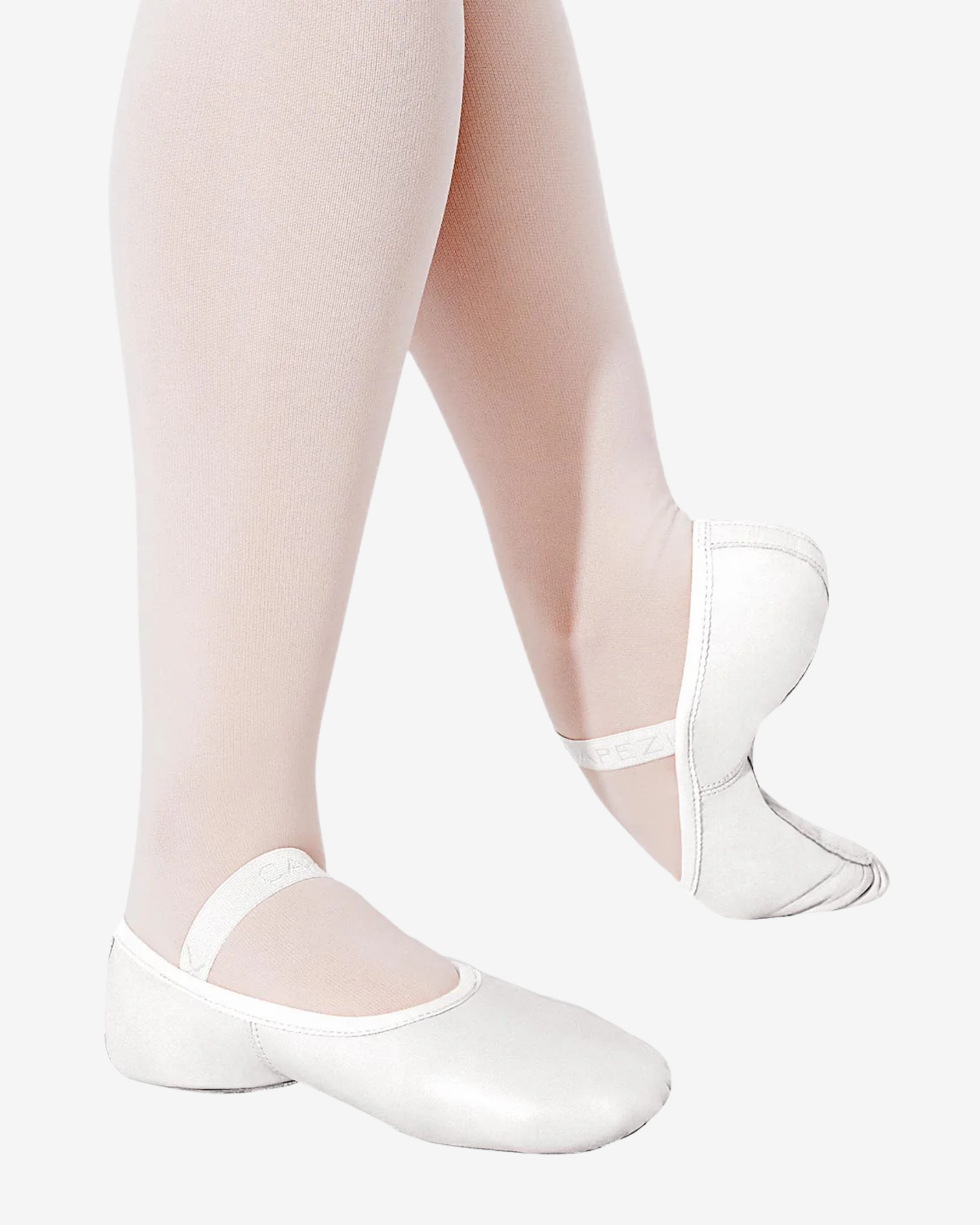 Capezio Lily Leather Full Sole Ballet Shoe - Adult - White