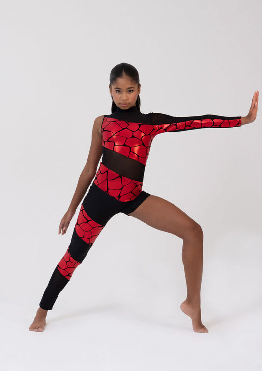 Studio7-Frankie-Unitard-In-Black/Red
