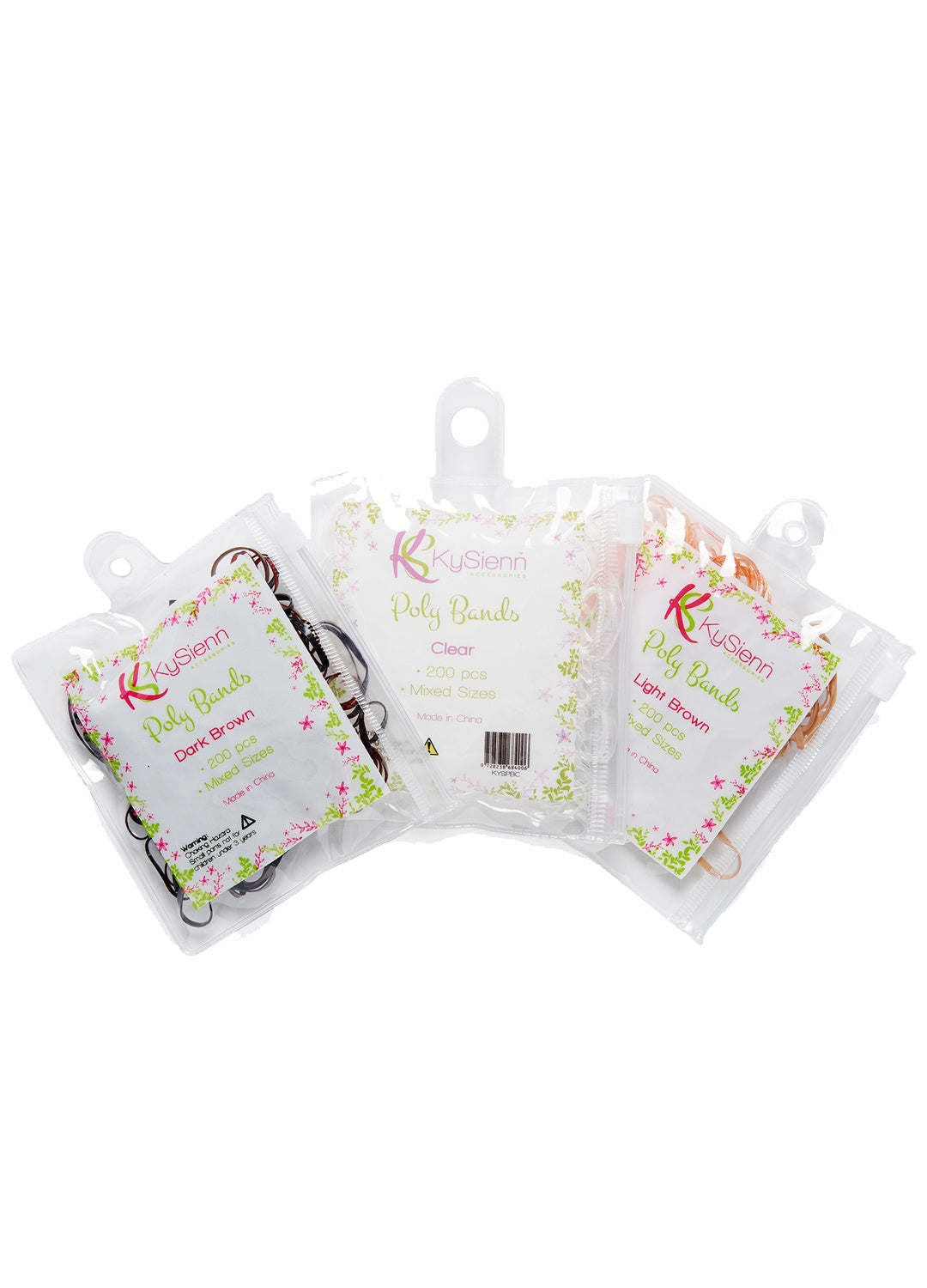 KySienn Accessories Elastic Poly Hair Bands - Pack of 200
