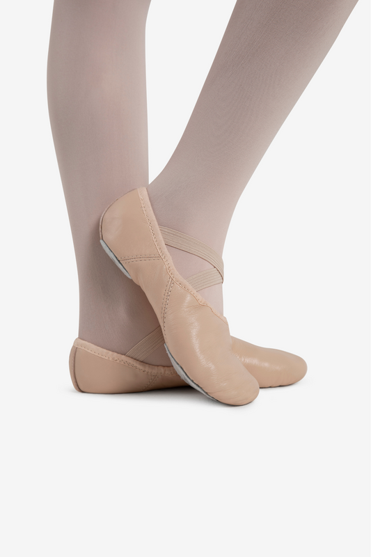 Capezio Juliet Leather Split Sole Ballet Shoes - Child