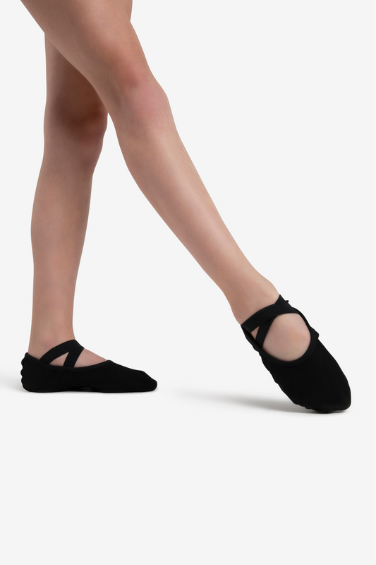 Capezio Hanami Canvas Split Sole Ballet Shoes - Adult - Black