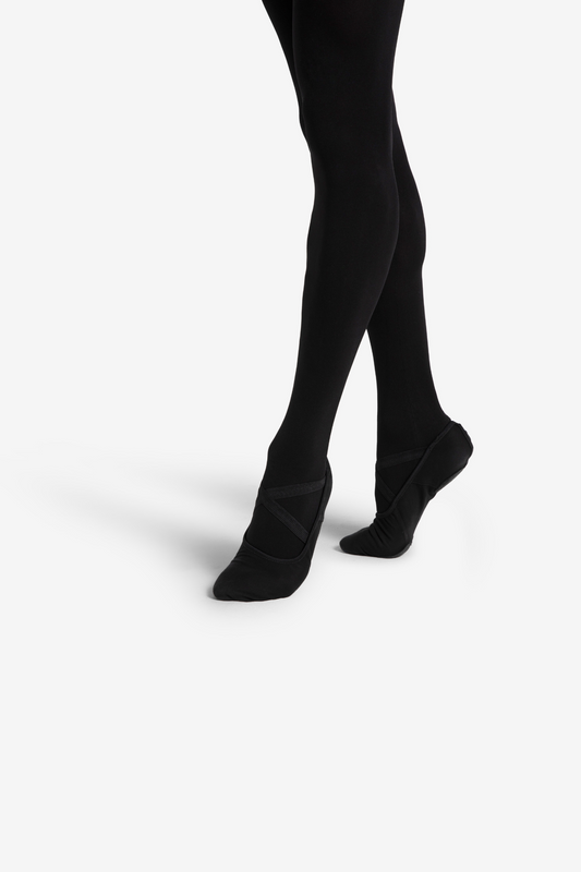 Capezio Hanami Canvas Split Sole Ballet Shoes - Adult - Black