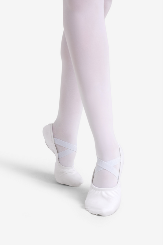 Capezio Hanami Canvas Split Sole Ballet Shoes - Adult - White