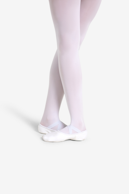 Capezio Hanami Canvas Split Sole Ballet Shoes - Adult - White