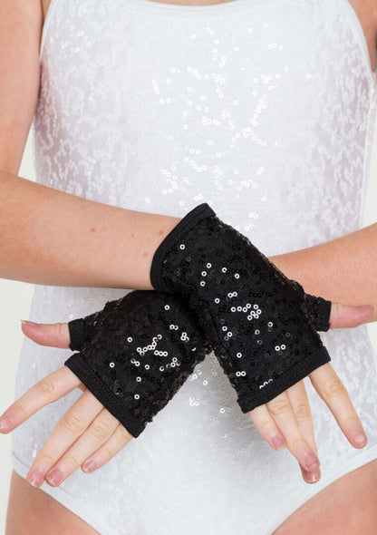 Studio 7 Sequin Fingerless Gloves