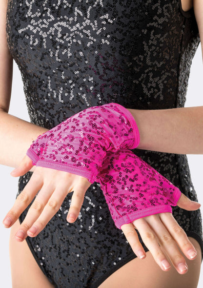 Studio 7 Sequin Fingerless Gloves