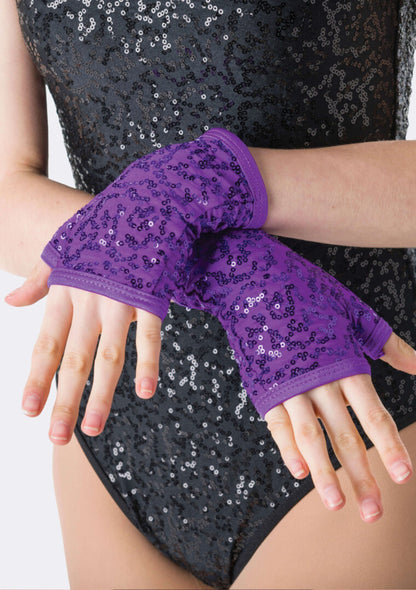 Studio 7 Sequin Fingerless Gloves
