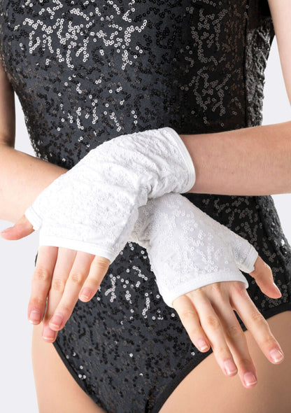 Studio 7 Sequin Fingerless Gloves
