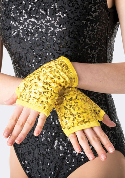 Studio 7 Sequin Fingerless Gloves