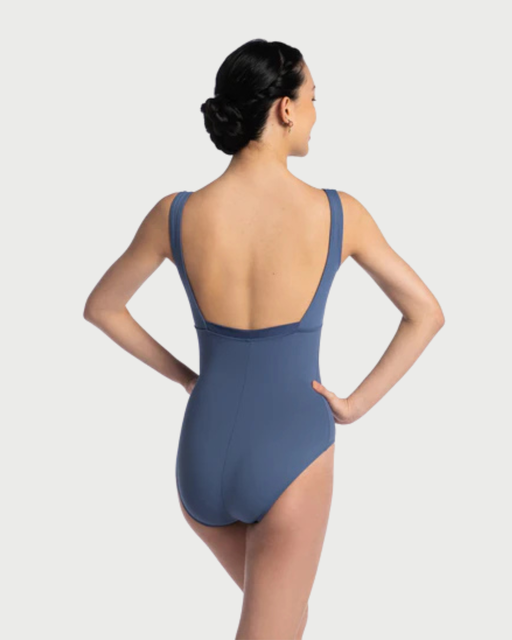 AinslieWear-Elise-Leotard-with-Mesh-in-Blue-Heron
