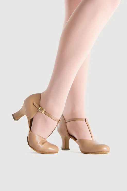 Bloch-Splitflex-Chorus-Shoes-2.5"-Heel-In-Tan