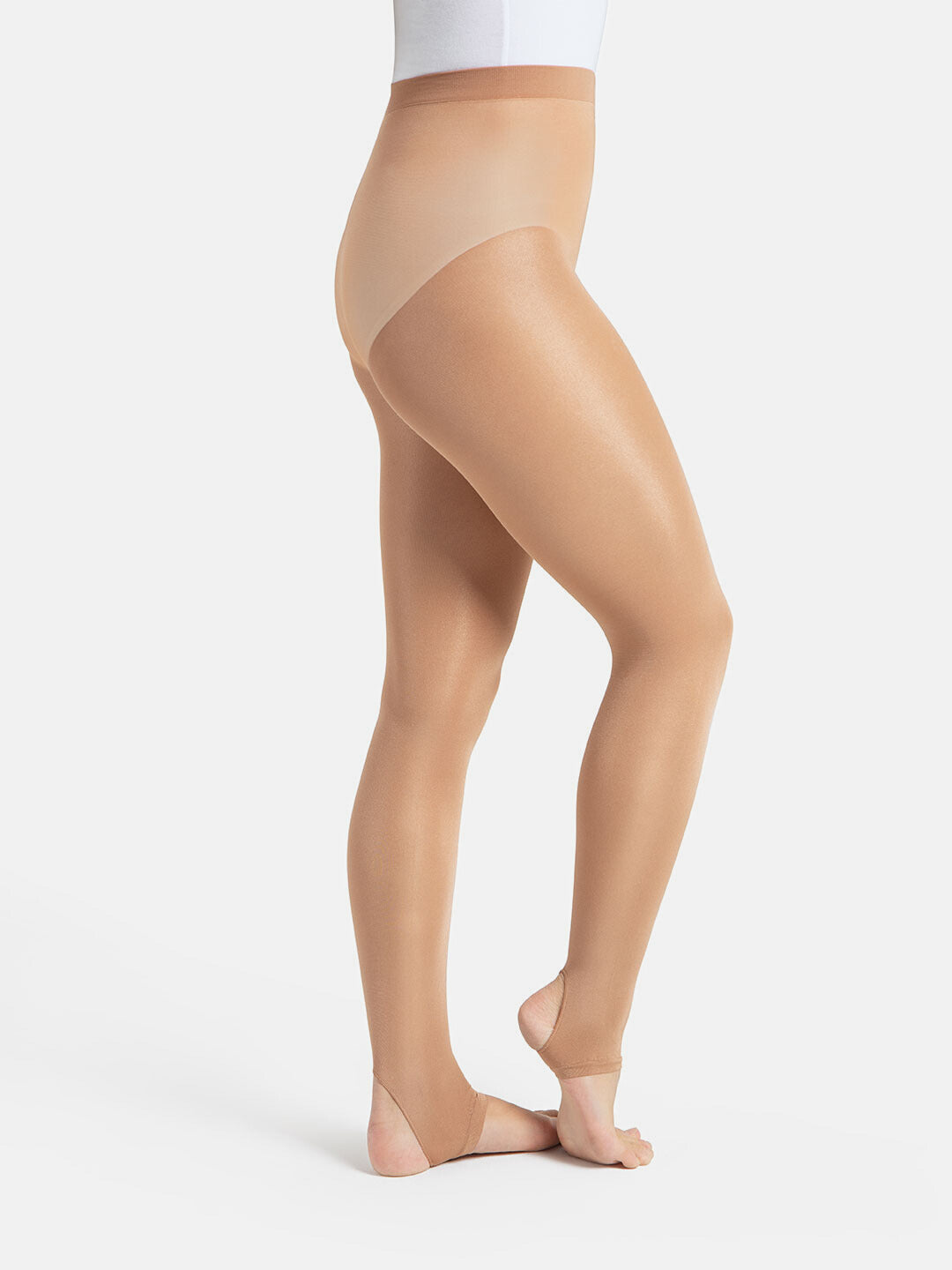 Capezio-Ultra-Shimmery-Gloss-Stirrup-Tights-In-Suntan