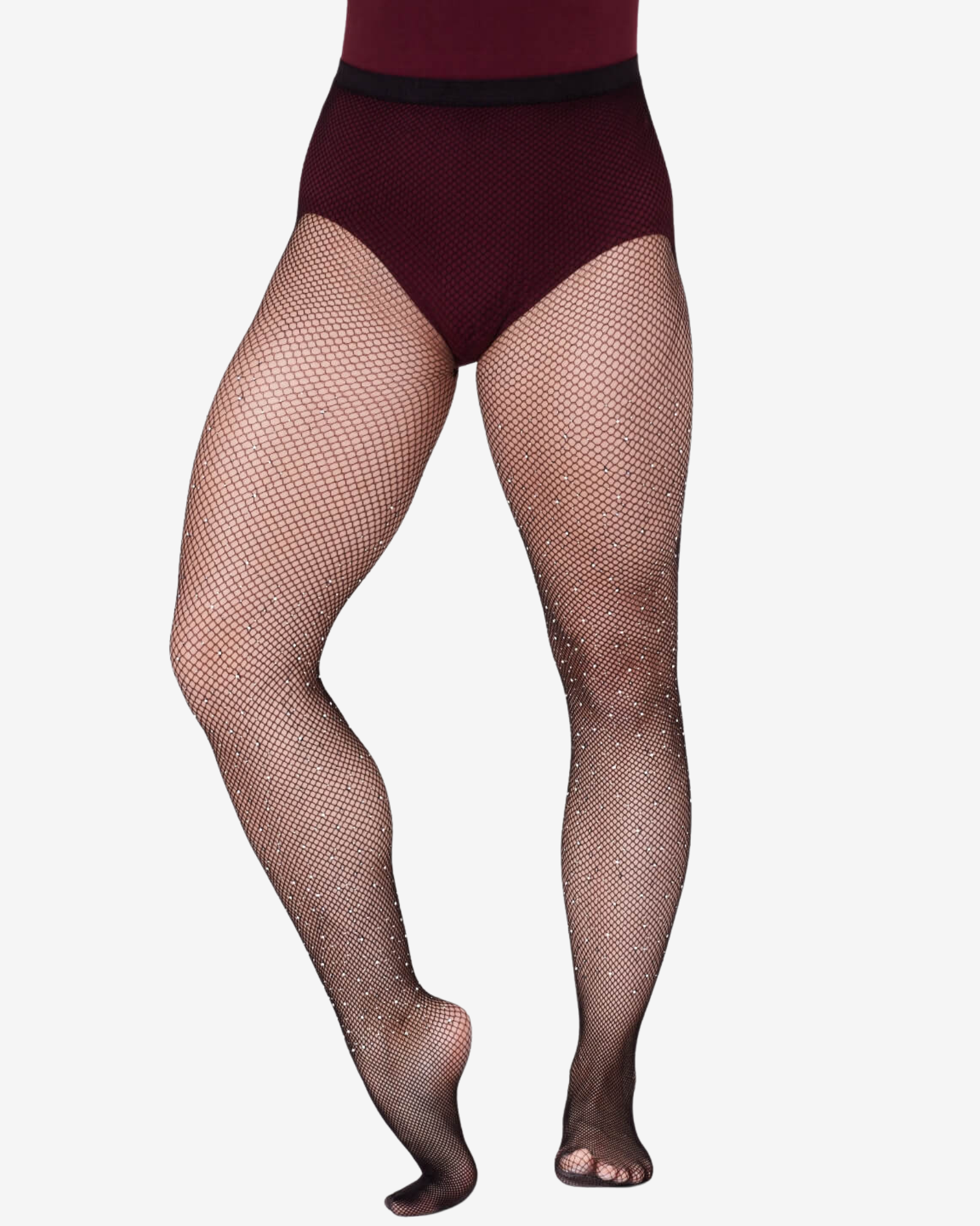 Capezio-Rhinestones-Fishnet-In-Black