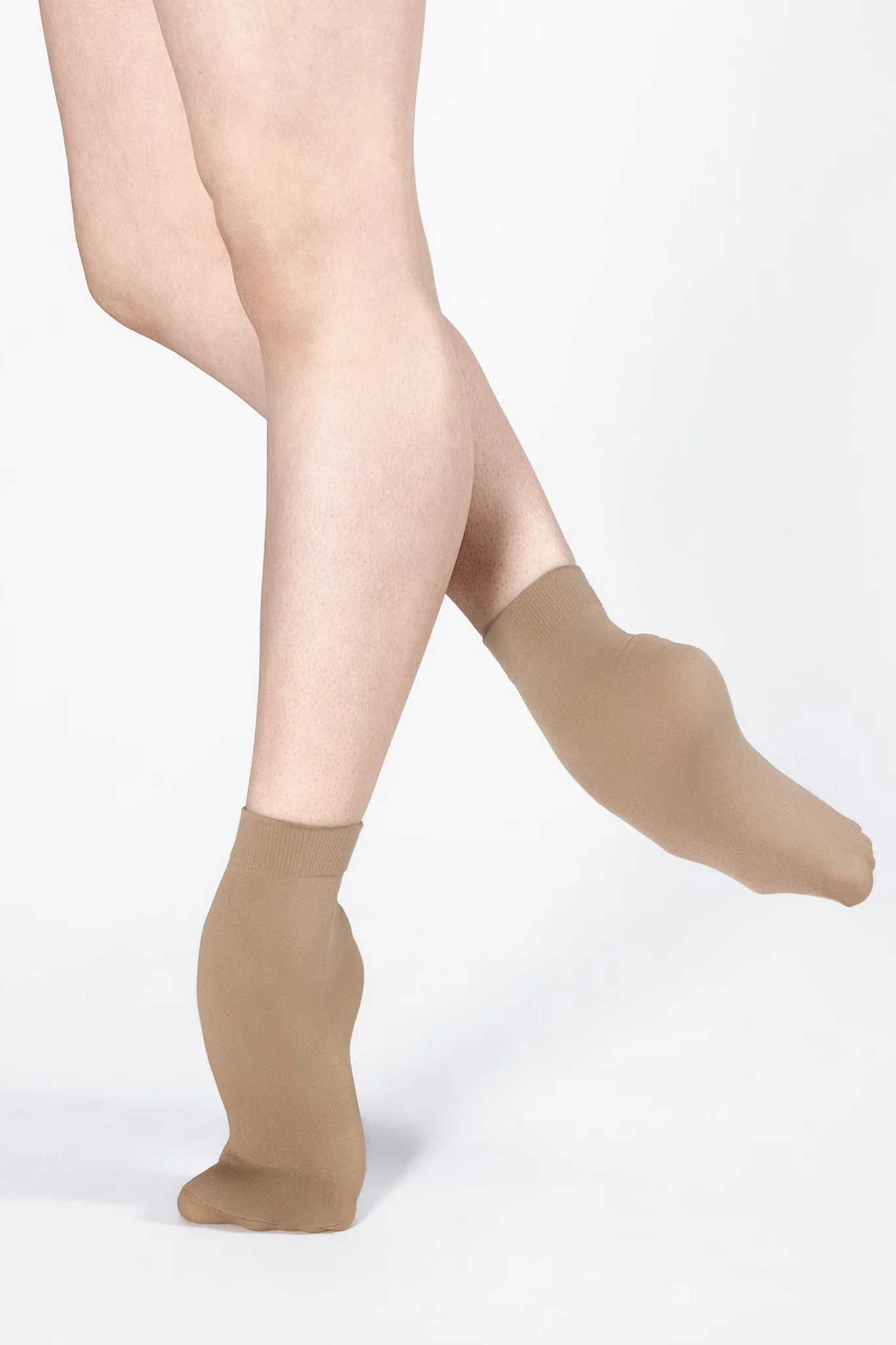 Energetiks-Dance-Anklet-Socks-In-Tan