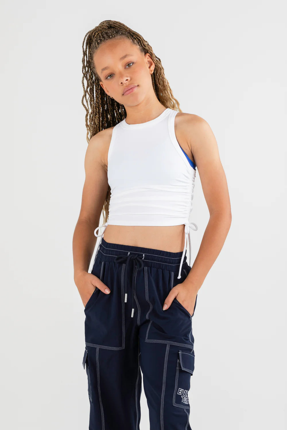 Every-Turn-Peppa-Cropped-Rib-Singlet-In-White