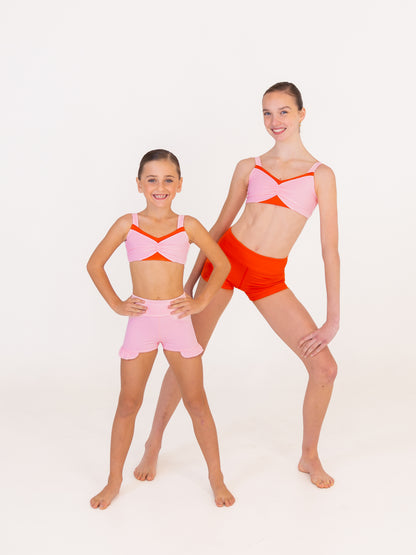 Global-Dancewear-Bike-Shorts-In-Chilli-Red
