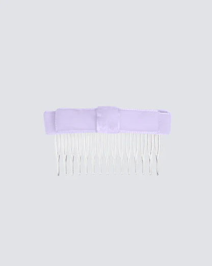 MIMY-Straight-Velvet-Hair-Bow-on-Comb-In-Lilac
