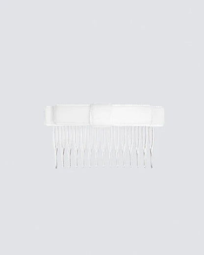 MIMY-Straight-Velvet-Hair-Bow-on-Comb-In-White