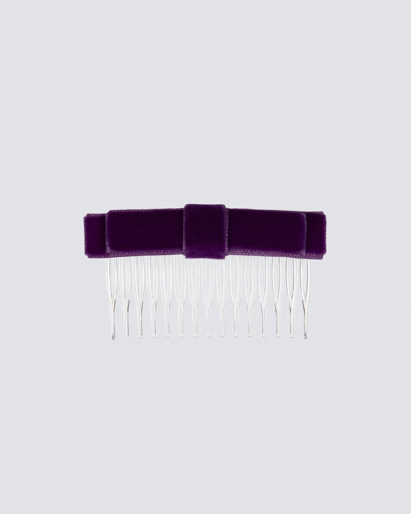 MIMY-Straight-Velvet-Hair-Bow-on-Comb-In-Aubergine