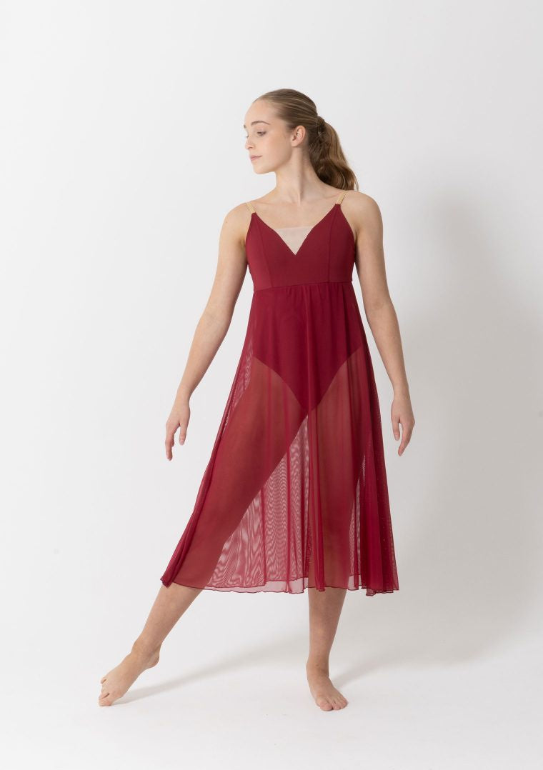 Studio7-Willow-Lyrical-Dress-In-Burgundy