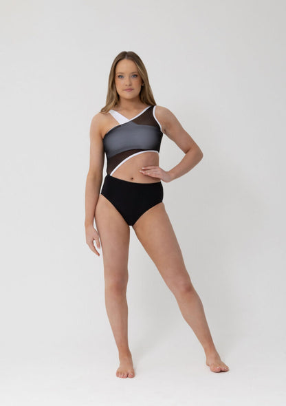 Studio7-Lizzy-Leotard-In-Black/White