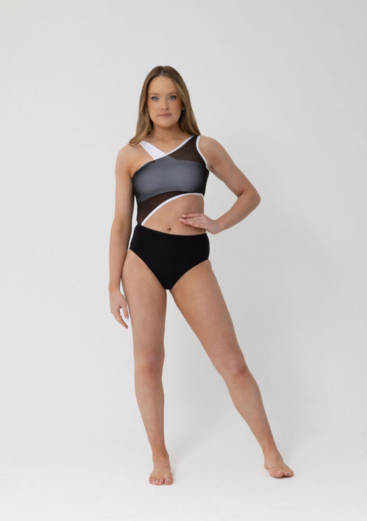 Studio7-Lizzy-Leotard-In-Black/White