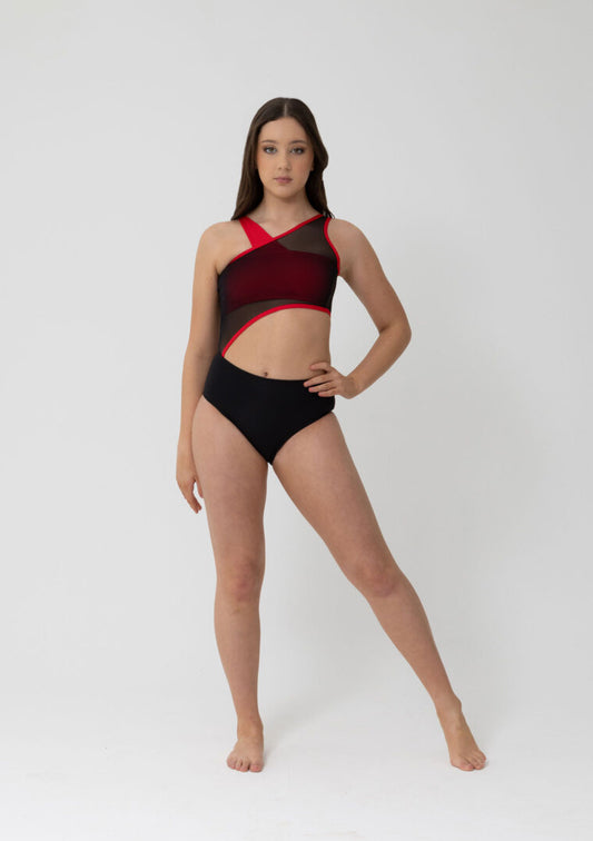 Studio7-Lizzy-Leotard-In--In-Black/Red