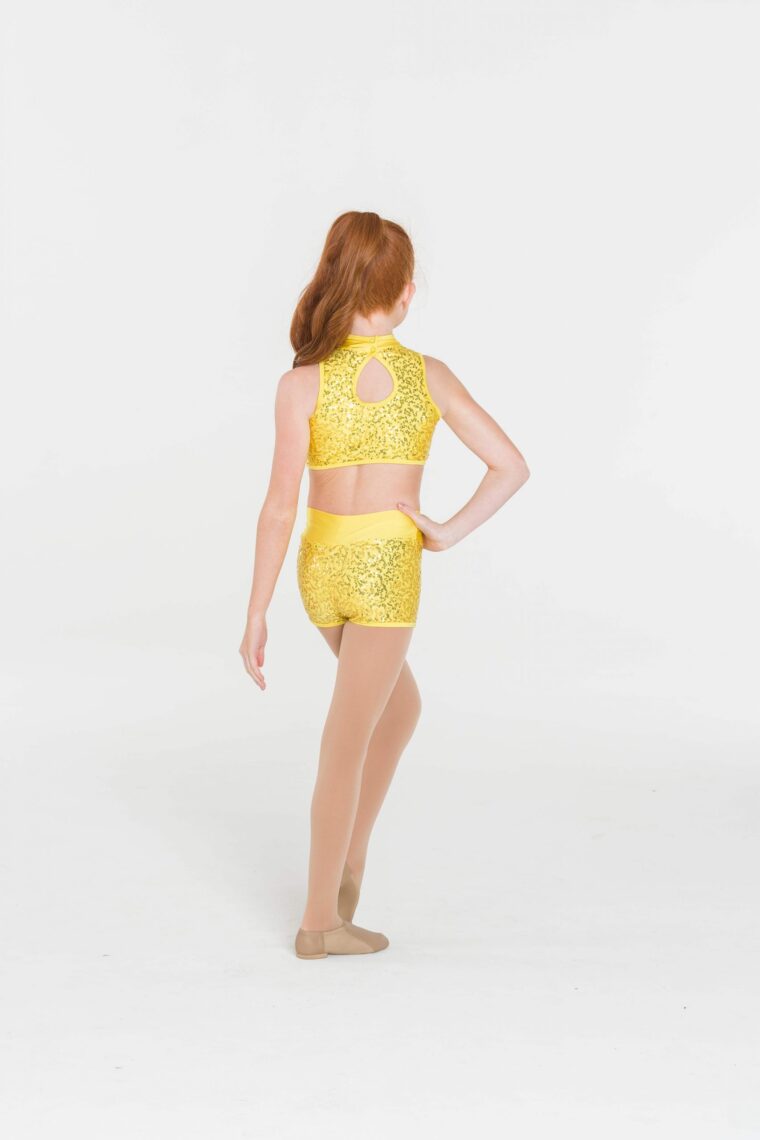 Studio7-Attitude-Sequin-Shorts-In-Yellow