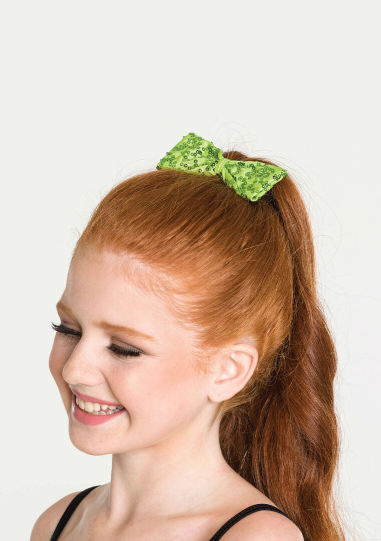 Studio7-Sequin-Bow-In-Lime