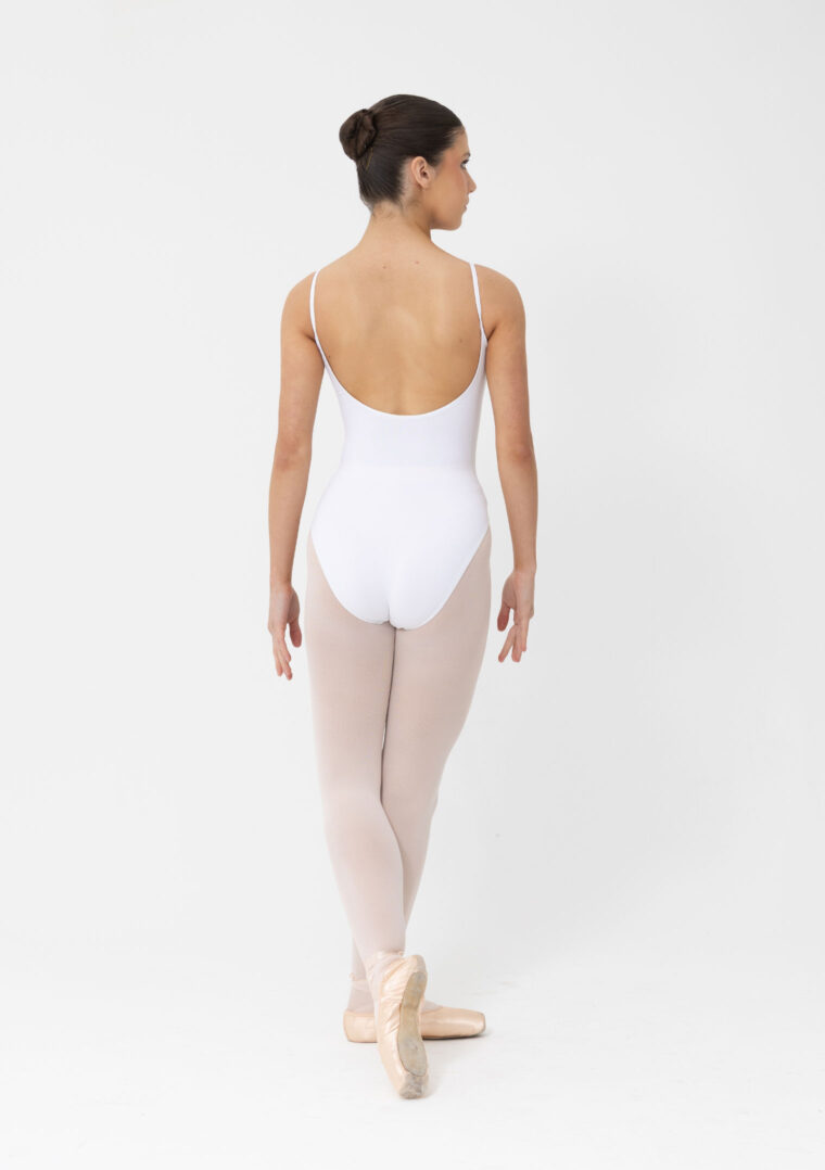 Studio7-Camisole-Strap-Leotard-In-White