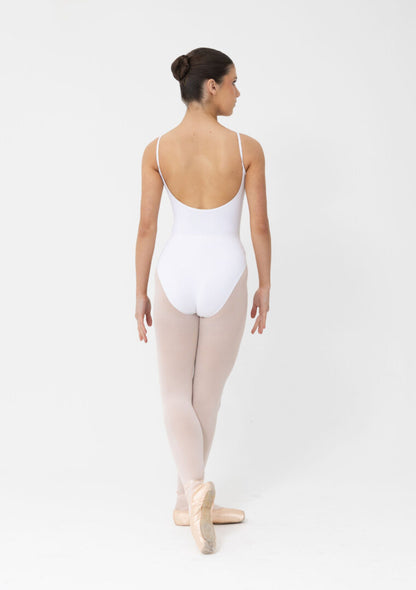 Studio7-Camisole-Strap-Leotard-In-White