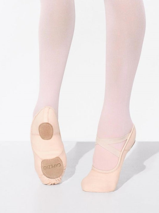 Capezio Hanami Canvas Split Sole Ballet Shoes in Light Pink - Child