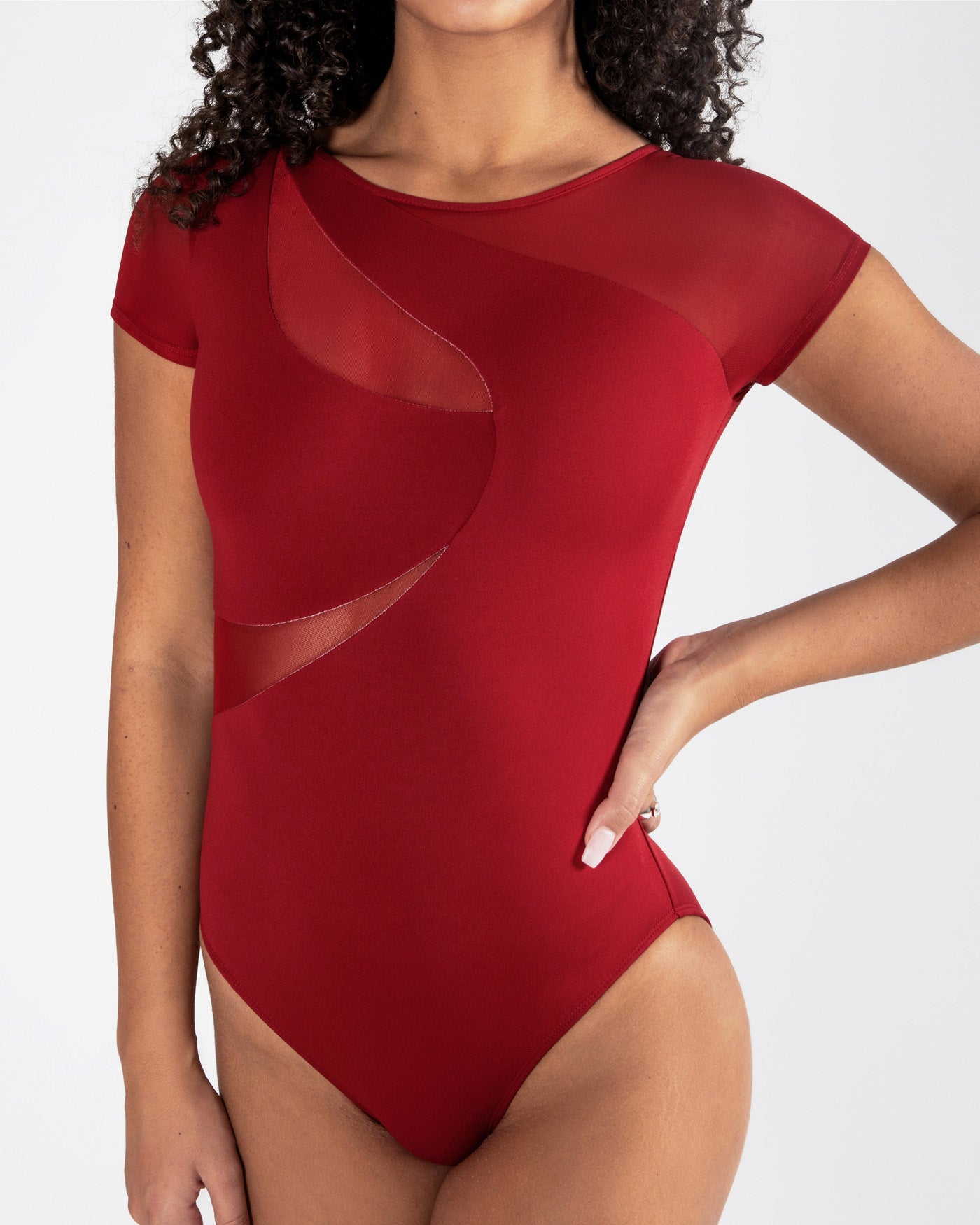 Energetiks Delta Cap Sleeve Leotard